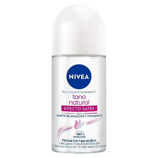 [CUIDADO PERSONAL,HIGIENE] DESODORANTE NIVEA ACLARADO SATIN ROLL-ON 50ML