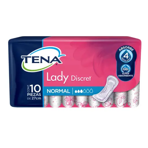[CUIDADO PERSONAL,HIGIENE] TOALLAS SANIT TENA LADY NORMAL CON 10