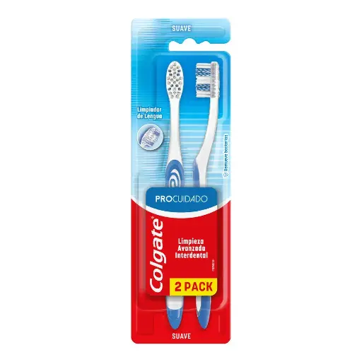 [CUIDADO PERSONAL,HIGIENE] CEPILLO DENTAL COLGATE PRO CUIDADO 2X1