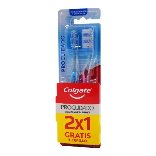 [CUIDADO PERSONAL,HIGIENE] CEPILLO DENTAL COLGATE PRO CUIDADO 2X1