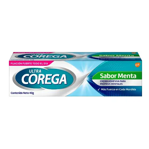 [CUIDADO PERSONAL,HIGIENE] COREGA ULTRA ADHESIVA MENTA CREMA 40G