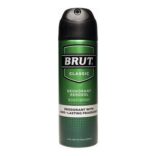 [CUIDADO PERSONAL,HIGIENE] DESODORANTE BRUT AEROSOL CLASSIC 208ML