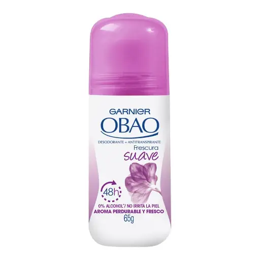 [CUIDADO PERSONAL,HIGIENE] DESODORANTE OBAO ROLL-ON FRESCURA SUAVE 65G
