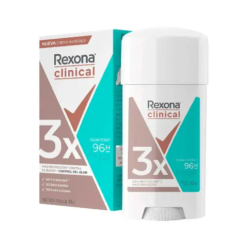 [CUIDADO PERSONAL,HIGIENE] DESODORANTE REXONA CLINICAL WOMEN CLEAN SCENT