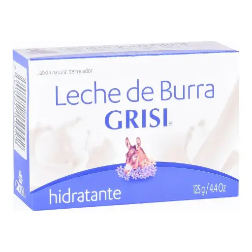 [CUIDADO PERSONAL,HIGIENE] JABON GRISI LECHE DE BURRA 125G