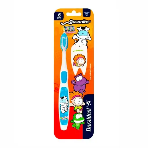 [CUIDADO PERSONAL,HIGIENE] CEPILLO DENTAL DORALDENT GUSANITO + MUE