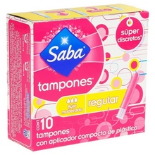 [CUIDADO PERSONAL,HIGIENE] TAMPONES SABA COMPAC-REGULAR C/10