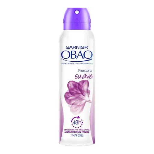 [CUIDADO PERSONAL,HIGIENE] DESODORANTE OBAO AEROSOL FRESCURA SUAVE 150ML