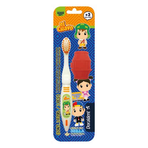 [CUIDADO PERSONAL,HIGIENE] CEPILLO DENTAL DORALD EL CHAVO+PELOTA +3