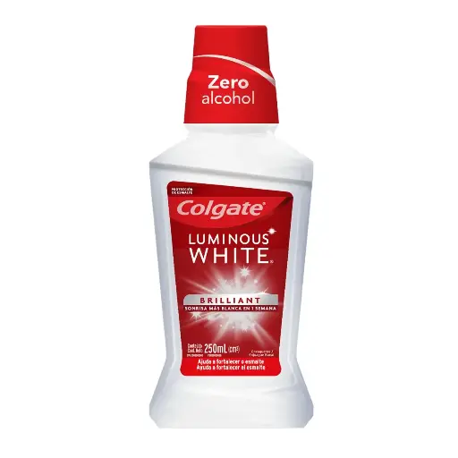 [CUIDADO PERSONAL,HIGIENE] ENJUAGUE BUCAL COLGATE LUMINOUS WHITE 250ML