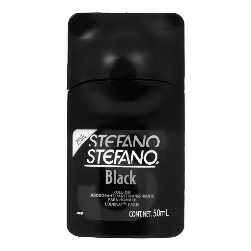 [CUIDADO PERSONAL,HIGIENE] DESODORANTE STEFANO ROLL-ON BLACK 50ML