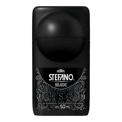 [CUIDADO PERSONAL,HIGIENE] DESODORANTE STEFANO ROLL-ON BLACK 50ML