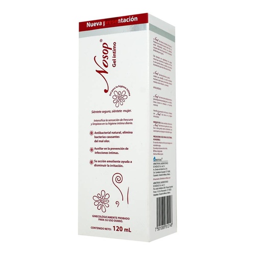 [CUIDADO PERSONAL,HIGIENE] NOSOP GEL INTIMO 120ML