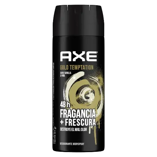 [CUIDADO PERSONAL,HIGIENE] DESODORANTE AXE AEROSOL GOLD TEMP 150ML