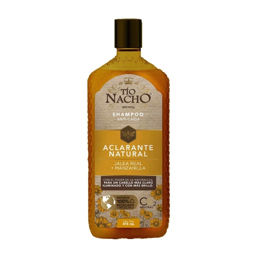 [CUIDADO PERSONAL,HIGIENE] SHAMPOO TIO NACHO ANT-CAID ACLARADO 415ML