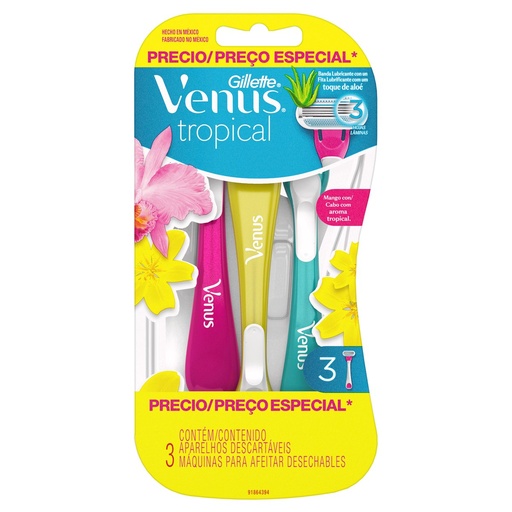 [CUIDADO PERSONAL,HIGIENE] MAQ GILLETTE VENUS TROP PREC-ESP