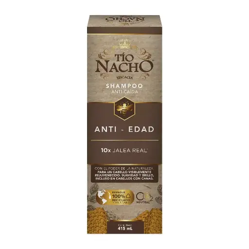 [CUIDADO PERSONAL,HIGIENE] SHAMPOO TIO NACHO ANTI-EDAD 415ML