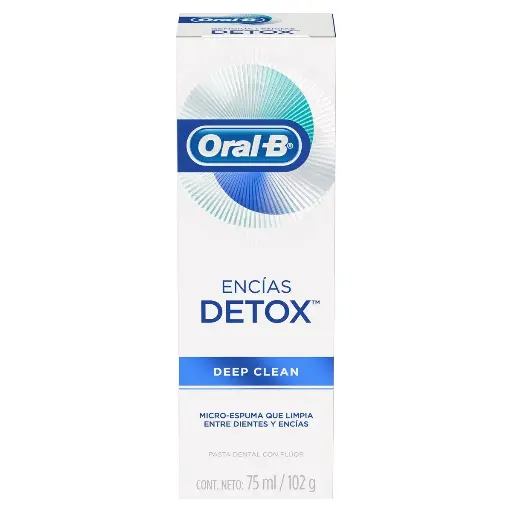 [CUIDADO PERSONAL,HIGIENE] PASTA DENTAL ORAL-B GENGIVA DETOX 75ML
