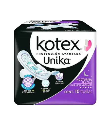 [CUIDADO PERSONAL,HIGIENE] TOALLAS SANIT KOTEX ULTRA SEC NOC CON 10