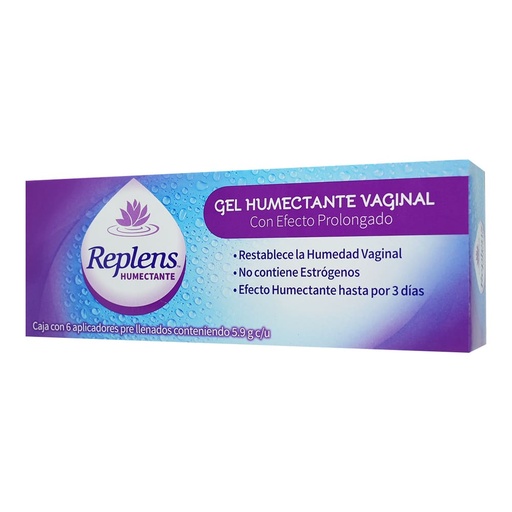 [CUIDADO PERSONAL,HIGIENE] REPLENS HUMECTANTE VAGINAL CJA CON 6