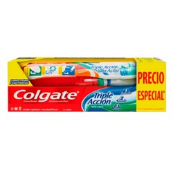 [CUIDADO PERSONAL,HIGIENE] COLGATE CEPILLO DENTAL TRIPLE ACCION PASTA DENTAL 50ML *