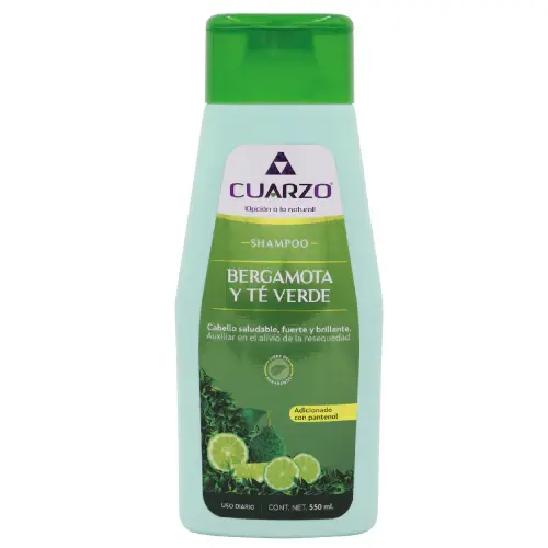 [CUIDADO PERSONAL,HIGIENE] SHAMPOO CUARZO BERGAMO Y TE VERDE 550ML