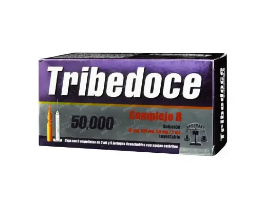 [COMPLEJO B] TRIBEDOCE 50,000 INYECTABLE 2ML CON 5 (GI)