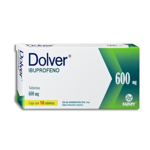[IBUPROFENO] DOLVER 600MG TABLETAS C/10 (GI)