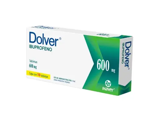 [IBUPROFENO] DOLVER 600MG TABLETAS CON 10 (GI)