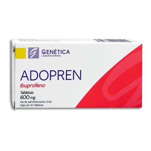 [IBUPROFENO] ADOPREN 600MG TABLETAS CON 10 (GI)