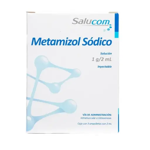 [METAMIZOL SODICO] METAMIZOL SODICO SALUCOM 1G/2ML INY CON 3 (GI)
