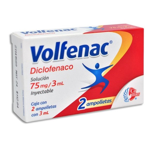 [DICLOFENACO] VOLFENAC 75MG/3ML INYECTABLE C/2 (GI)