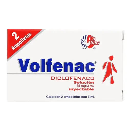 [DICLOFENACO] VOLFENAC 75MG/3ML INYECTABLE CON 2 (GI)