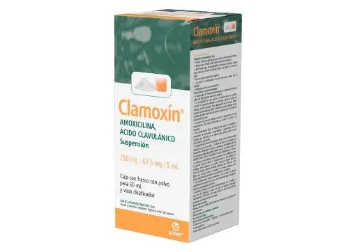 [ACIDO CLAVULANICO,AMOXICILINA] CLAMOXIN 250/62.5MG SUSPENSION 60ML (GI)