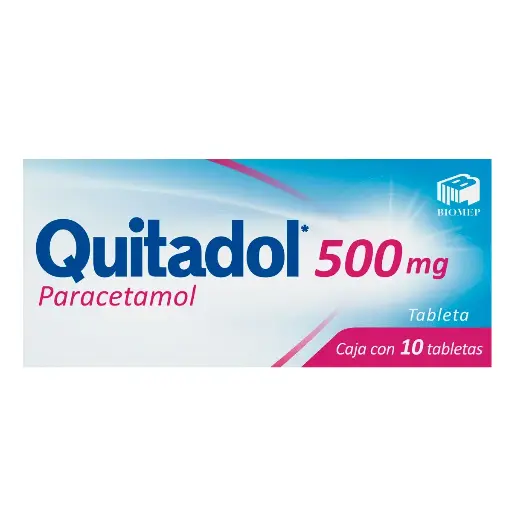 [PARACETAMOL] QUITADOL 500MG TABLETAS CON 10 (GI)