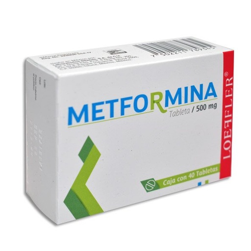 [METFORMINA] METFORMINA LOEFFLER 500MG TABLETAS C/40 (GI)