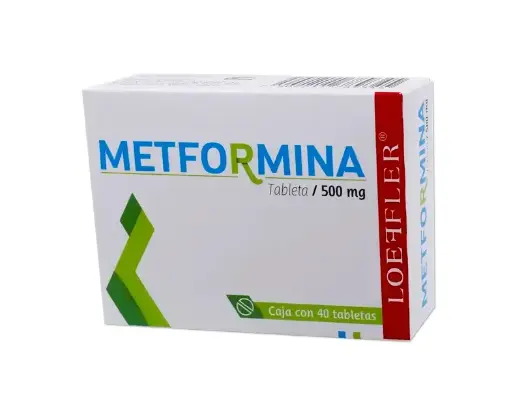 [METFORMINA] METFORMINA LOEFFLER 500MG TABLETAS CON 40 (GI)