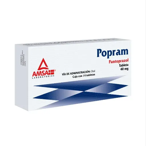 [PANTOPRAZOL] POPRAM 40MG TABLETAS CON 14 (GI)