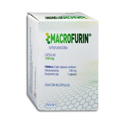 [NITROFURANTOINA] MACROFURIN 100MG CAPSULAS C/40 (GI)
