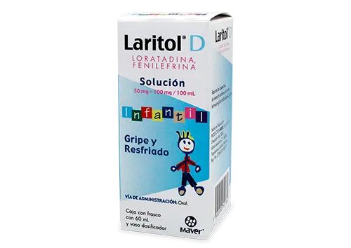 [FENILEFRINA,LORATADINA] LARITOL D JARABE INFANTIL 60ML (GI)