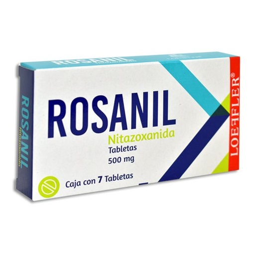 [NITAZOXANIDA] ROSANIL 500MG TABLETAS CON 7 (GI)