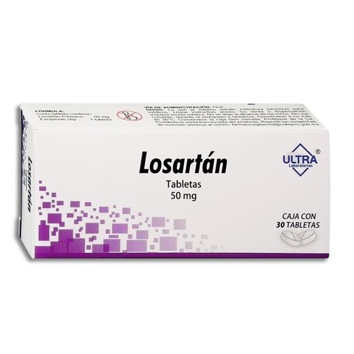[LOSARTAN] LOSARTAN ULTRA TABLETAS 50MG C/30 (GI)