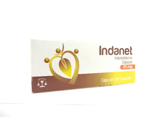 [INDOMETACINA] INDANET 25MG CAPSULAS CON 30 (GI)