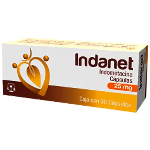 [INDOMETACINA] INDANET 25MG CAPSULAS CON 30 (GI)