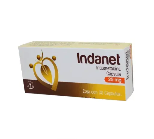 [INDOMETACINA] INDANET 25MG CAPSULAS CON 30 (GI)