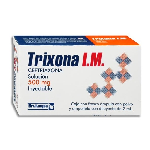 [CEFTRIAXONA] TRIXONA IM 500MG INYECTABLE C/1 (GI)