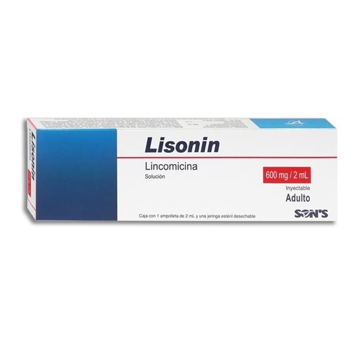 [LINCOMICINA] LISONIN 600MG/2ML INYECTABLE C/1 (GI)