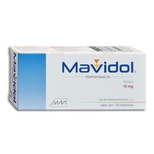 [KETOROLACO] MAVIDOL 10MG TABLETAS C/10 (GI)