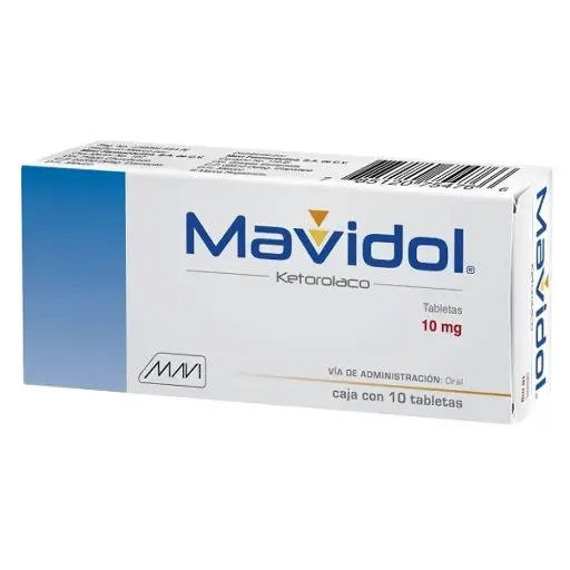[KETOROLACO] MAVIDOL 10MG TABLETAS CON 10 (GI)