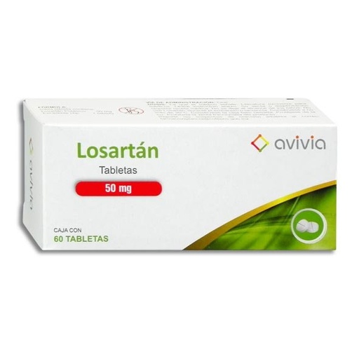 [LOSARTAN] LOSARTAN AVIVIA 50MG TABLETAS C/60 (GI)